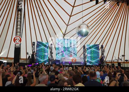 BBC radio 2 in the Park, Victoria Park, Leicester, Leicestershire, Royaume-Uni. Le festival de musique a eu lieu le week-end du 17/18th septembre 2023. Banque D'Images