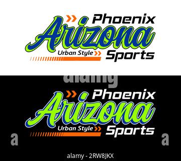 Arizona City Sport vintage, typographie graphique pour t-shirt, affiches, étiquettes, etc Illustration de Vecteur