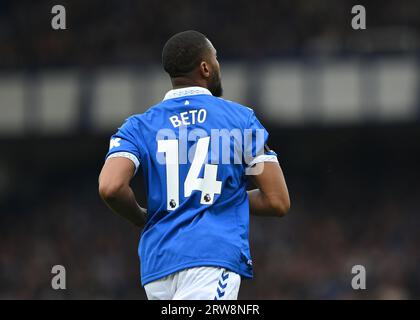 Liverpool, Royaume-Uni. 17 septembre 2023. Beto de Everton lors du match de Premier League à Goodison Park, Liverpool. Le crédit photo devrait être : Gary Oakley/Sportimage crédit : Sportimage Ltd/Alamy Live News Banque D'Images