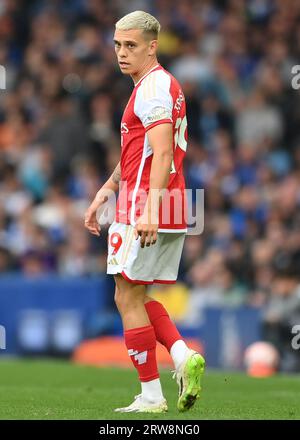 Liverpool, Royaume-Uni. 17 septembre 2023. Leandro Trossard d'Arsenal lors du match de Premier League à Goodison Park, Liverpool. Le crédit photo devrait être : Gary Oakley/Sportimage crédit : Sportimage Ltd/Alamy Live News Banque D'Images