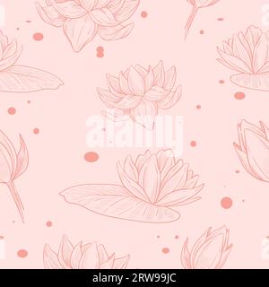 Fleurs en fleur, vecteur fleurs de nénuphars Illustration de Vecteur