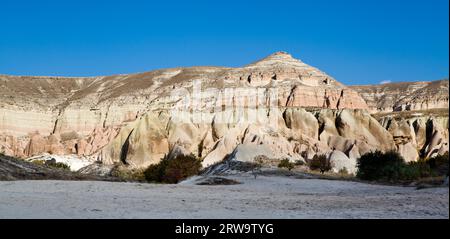 Panorama d'étranges formations rocheuses en Cappadoce, Turquie Banque D'Images