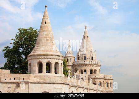 Bastion de pêcheur (hongrois : Halaszbastya) fortification conçue au 19e siècle à Budapest, Hongrie Banque D'Images