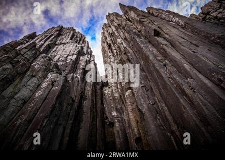 Cape Pillar de la mer dans le parc national de Tasman, Australie Banque D'Images