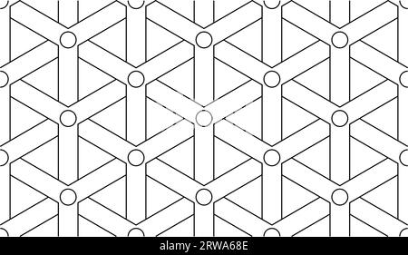 Motif y, tissage de panier, motif sans couture, vecteur, évolutif, dessin au trait Illustration de Vecteur