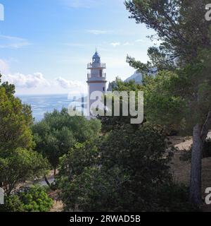 Majorque, Espagne - 12 juin 2023 : vue sur Port de Soller depuis le sentier de randonnée GR221 et les montagnes de Tramuntana, Majorque Banque D'Images