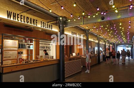 Wheelcake Island - Oshpaz Dumplings at 7DIals Food Market, 35 Earlham St, Covent Garden, Londres, Angleterre, ROYAUME-UNI, WC2H 9LD Banque D'Images