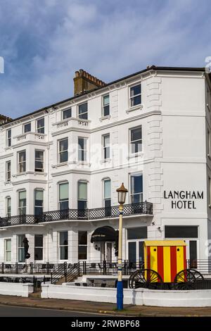 Langham Hotel à Eastbourne, East Sussex, Royaume-Uni en septembre Banque D'Images