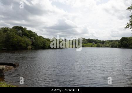 Réservoir près d'Abbey Village The West Pennine Moors Lancashire England Banque D'Images
