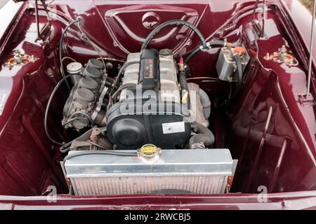 Moteur Ford Cortina Mark 1. Blackpool Ford Day 2023. Banque D'Images