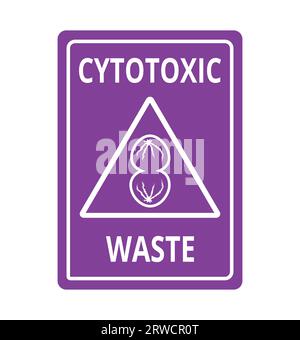 Symbole de déchets citotocxiques Illustration de Vecteur