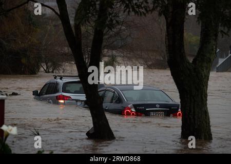 Photo de Tim Cuff - 17 août 2022 - inondations à Nelson après la proclamation de l'état d'urgence, Nouvelle-Zélande: Banque D'Images