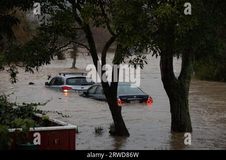 Photo de Tim Cuff - 17 août 2022 - inondations à Nelson après la proclamation de l'état d'urgence, Nouvelle-Zélande: Banque D'Images