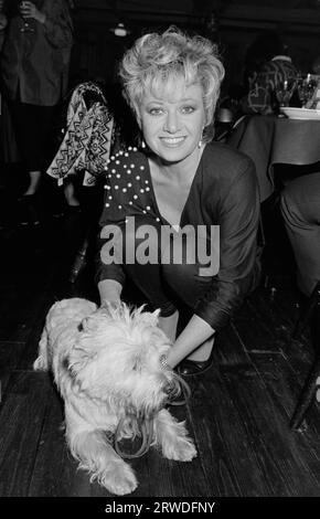 LONDRES, ROYAUME-UNI. 6 novembre 1986 : actrice / chanteuse Elaine Paige à la première soirée de « Allo Allo » au Prince of Wales Theatre à Londres. Photo © Paul Smith/Featureflash Banque D'Images