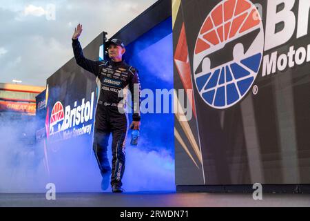 Bristol, TN, États-Unis. 15 septembre 2023. Ryan Ellis (43), pilote de la NASCAR Xfinity Series, est présenté pour la Food City 300 au Bristol Motor Speedway à Bristol TN. (Image de crédit : © Logan T Arce Grindstone Media GR/ASP) USAGE ÉDITORIAL SEULEMENT! Non destiné à UN USAGE commercial ! Banque D'Images