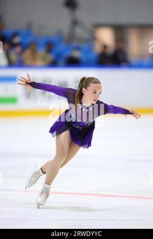 Osaka, Japon. 16 septembre 2023. Josefin BROVALL (SWE) Patinage artistique : ISU Junior Grand Prix 2023 Osaka Patinage libre féminin à Kanku Ice Arena à Osaka, Japon . Crédit : Yohei Osada/AFLO SPORT/Alamy Live News Banque D'Images