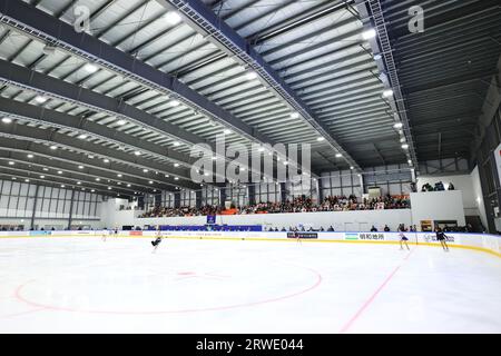 Osaka, Japon. 16 septembre 2023. Vue générale Patinage artistique : ISU Junior Grand Prix 2023 Osaka Patinage libre féminin au Kanku Ice Arena à Osaka, Japon . Crédit : Yohei Osada/AFLO SPORT/Alamy Live News Banque D'Images