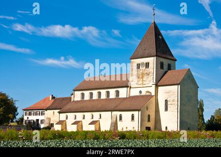 Stiftskirche St. Georg auf der Insel Reichenau in Oberzell, Allemagne, Church St. Georg sur l'île Reichenau, Oberzell, Allemagne Banque D'Images