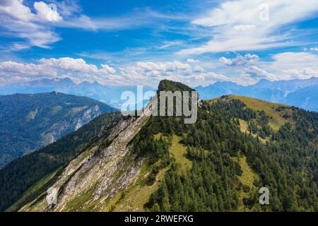 Image de drone, Hochwieskopf, Osterhorngruppe, Salzkammergut, Tennengau, Land Salzburg, Autriche Banque D'Images