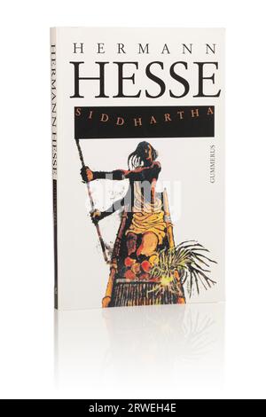 Herman Hesses roman Siddhartha. Ici en édition de poche finlandaise de 1994 Banque D'Images