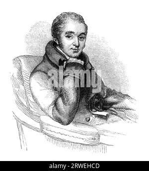 Samuel Rogers (30 juillet 1763 ? 18 décembre 1855) était un poète anglais, de son vivant l'un des plus célèbres. Image gravée d'un 1876 Banque D'Images