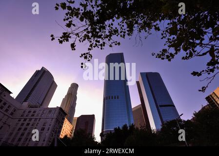 Gratte-ciel de Los Angeles Downtown - Californie, États-Unis Banque D'Images