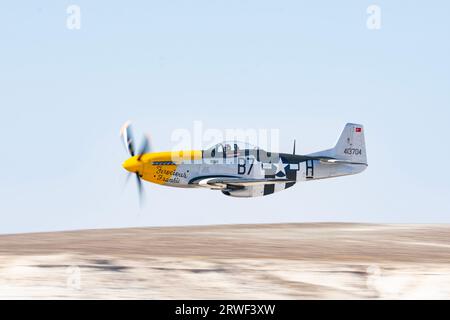 North American P-51 MUSTANG Ferocious Frankie Display SHG AIRSHOW 2023 Banque D'Images