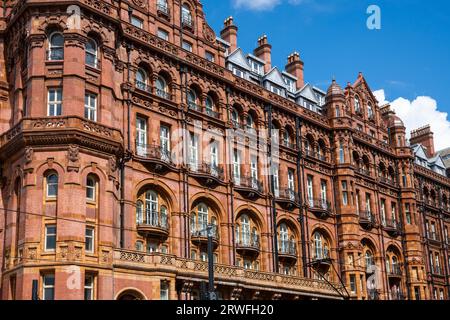 Le Midland Hotel sur Lower Mosley Street dans la ville de Manchester, au nord-ouest de l'Angleterre. Banque D'Images