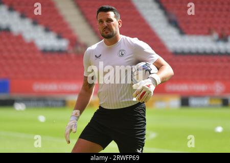 Londres, Angleterre. 2 septembre 2023. L’entraîneur intérimaire du gardien de but de Charlton Athletic Stephen Henderson avant le match de Ligue 1 contre Fleetwood Town Banque D'Images