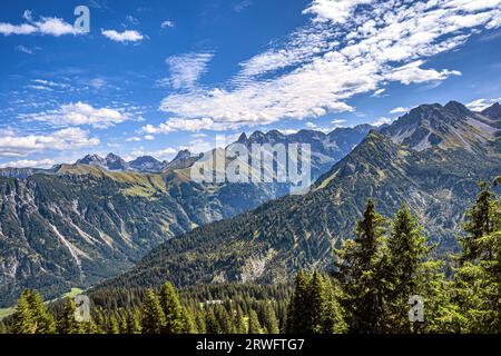 BAVIÈRE : OBERALLGÄU - OBERSTDORF - FELLHORN Banque D'Images