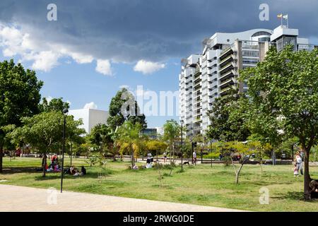 Medellín/Antioquia/Colombie ; 27 août 2023 : Construction intelligente des entreprises publiques de Medellin. Banque D'Images