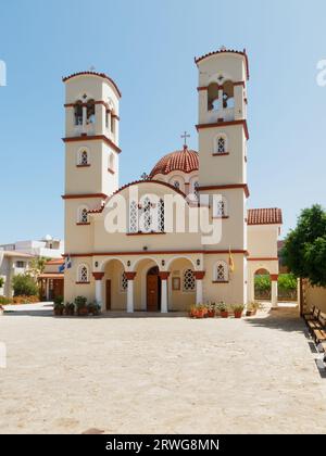 Église à Georgioupoli, Crète. Banque D'Images