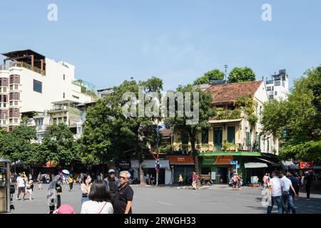 Scène de rue à Hanoi, Vietnam Banque D'Images