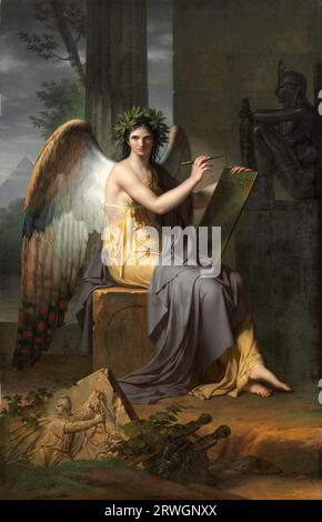 Clio, Muse de l'Histoire de l'artiste français Charles Meynier (C. 1763-1768- 1832), huile sur toile, 1800 Banque D'Images