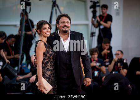 VENISE, ITALIE - SEPTEMBRE 04 : Flora Canto et Enrico Brignano assistent à un tapis rouge pour le Prix 'Diva E Donna' au 80e film international de Venise Banque D'Images