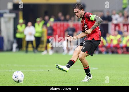 Milan, Italie. 19 septembre 2023. Milan, Italie - septembre 18 2023 -A.C. Milan vs Newcastle United fc Champions League - calabria davide a.c. milan crédit : Kines Milano/Alamy Live News Banque D'Images