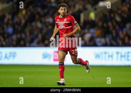 Sheffield, Royaume-Uni. 19 septembre 2023. Matt Crooks #25 de Middlesbrough lors du Sky Bet Championship Match Sheffield Wednesday vs Middlesbrough à Hillsborough, Sheffield, Royaume-Uni, le 19 septembre 2023 (photo de Gareth Evans/News Images) à Sheffield, Royaume-Uni le 9/19/2023. (Photo Gareth Evans/News Images/Sipa USA) crédit : SIPA USA/Alamy Live News Banque D'Images