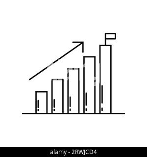 Vecteur de symbole d'icône de ligne d'objectif. Icône d'objectif de contour noir Illustration de Vecteur