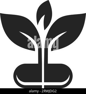 Modèle de logo de pharmacie isolé. Identité de marque. Icône graphique vectoriel abstrait Illustration de Vecteur