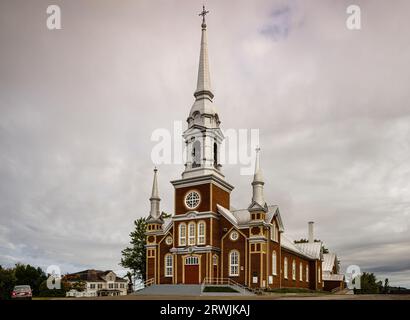 Saint-Fabien Saint-Fabien - Église catholique, Québec, CA Banque D'Images