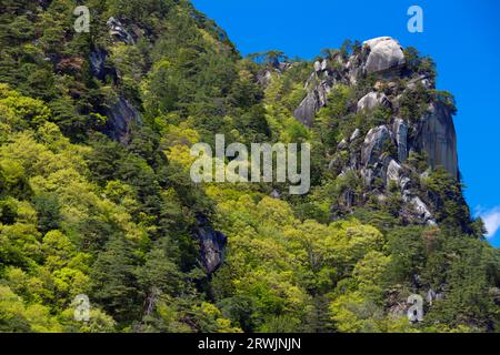 Gorge de Shosenkyo en vert frais Banque D'Images