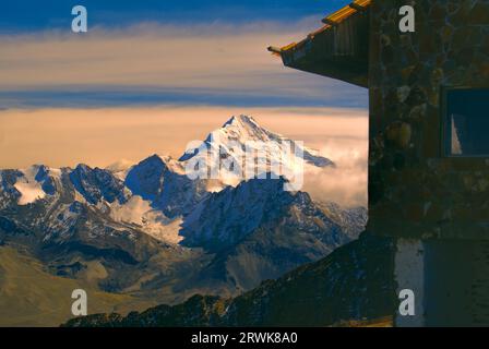 Chacaltaya pittoresque en Amérique du Sud Andes Banque D'Images