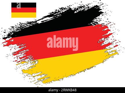 Brush Design Allemagne Flag Vector Illustration de Vecteur