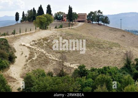 Une ferme en Toscane Banque D'Images