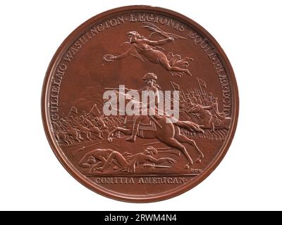Médaille, William Washington au Cowpens, 1781, avers. 1988.0063.0074. Banque D'Images
