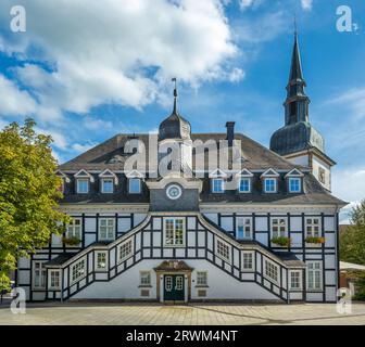 L'hôtel de ville historique de Rietberger   Kreis Guetersloh, Rhénanie du Nord-Westphalie, Allemagne, Europe Banque D'Images