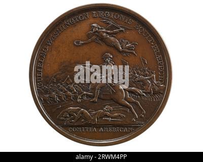 Médaille, William Washington au Cowpens, 1781, avers. 1991.0009.0558. Banque D'Images
