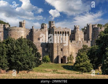 Château de Bodiam historique dans l'East Sussex, Angleterre Banque D'Images