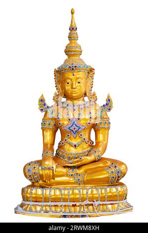 Image de Bouddha sur fond blanc isoler Banque D'Images