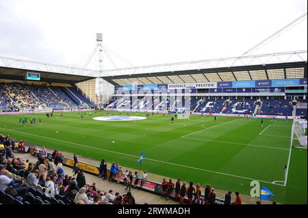 À l'intérieur de Deepdale , la maison du Preston North End FC. Banque D'Images